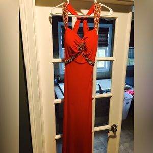Beautiful prom or formal red dress